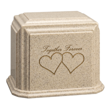Millennium Companion Cultured Granite Cremation Urn for Ashes - Cream