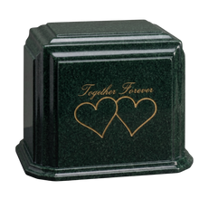 Millennium Companion Cultured Granite Cremation Urn for Ashes - Emerald Green