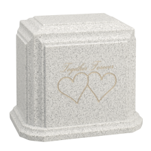Millennium Companion Cultured Granite Cremation Urn for Ashes - Frost