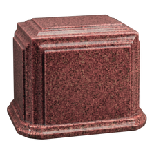 Millennium Companion Cultured Granite Cremation Urn for Ashes - Rasp-Rose