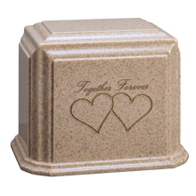 Millennium Companion Cultured Granite Cremation Urn for Ashes - Sand