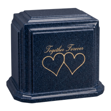 Millennium Companion Cultured Granite Cremation Urn for Ashes - Sapphire Blue