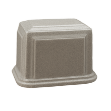 Millennium Cultured Granite Cremation Urn for Ashes - Misty Grey