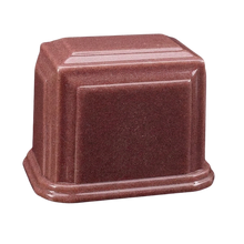 Millennium Cultured Granite Cremation Urn for Ashes - Rasp-Rose
