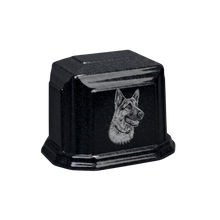 Millennium Cultured Granite Pet Cremation Urn - Black