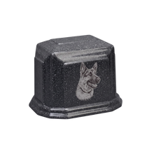 Millennium Cultured Granite Pet Cremation Urn - Charcoal