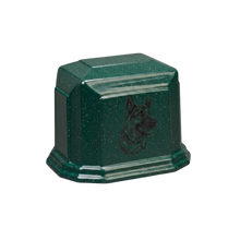 Millennium Cultured Granite Pet Cremation Urn - Emerald Green