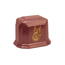 Millennium Cultured Granite Pet Cremation Urn - Rasp-Rose