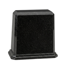 Tablet Cultured Granite Cremation Urn for Ashes - Black