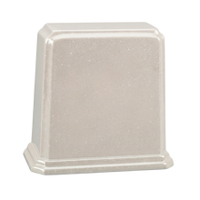 Tablet Cultured Granite Cremation Urn for Ashes - Frost