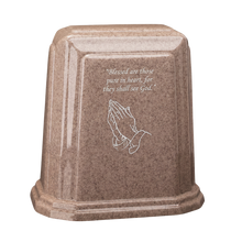 Tablet Millennium Cultured Granite Cremation Urn for Ashes - Basilwood
