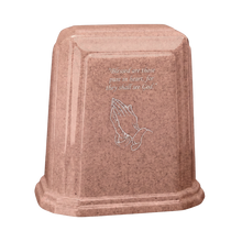 Tablet Millennium Cultured Granite Cremation Urn for Ashes - Rose