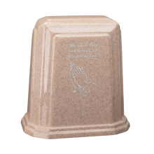 Tablet Millennium Cultured Granite Cremation Urn for Ashes - Sand