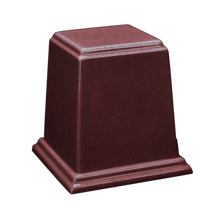 Temple Cultured Granite Cremation Urn for Ashes - Burgundy