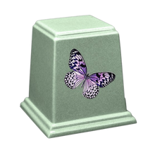 Temple Cultured Granite Cremation Urn for Ashes - Irish Mist