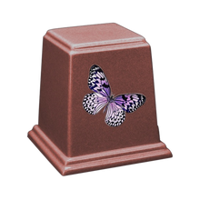 Temple Cultured Granite Cremation Urn for Ashes - Rasp-Rose