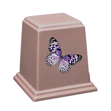 Temple Cultured Granite Cremation Urn for Ashes - Rose
