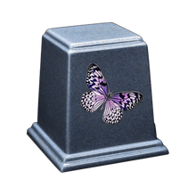 Temple Cultured Granite Cremation Urn for Ashes - Wedgewood