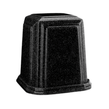 Temple Millennium Cultured Granite Cremation Urn for Ashes - Black