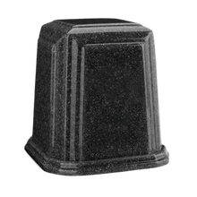 Temple Millennium Cultured Granite Cremation Urn for Ashes - Charcoal