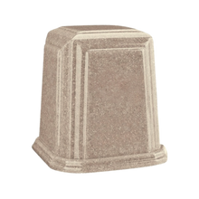 Temple Millennium Cultured Granite Cremation Urn for Ashes - Cream