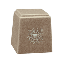 Temple Niche Cultured Granite Cremation Urn for Ashes - Cream