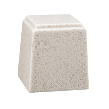 Temple Niche Cultured Granite Cremation Urn for Ashes - Frost