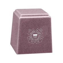 Temple Niche Cultured Granite Cremation Urn for Ashes - Lavender