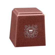 Temple Niche Cultured Granite Cremation Urn for Ashes - Rasp-Rose