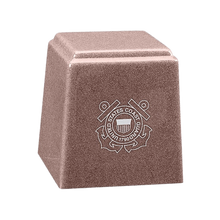 Temple Niche Cultured Granite Cremation Urn for Ashes - Rose