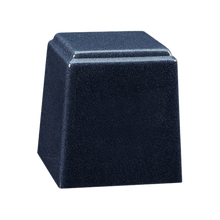 Temple Niche Cultured Granite Cremation Urn for Ashes - Sapphire Blue