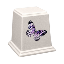 Temple Cultured Granite Cremation Urn for Ashes - Frost