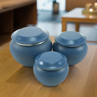 Eden Blue Small Pet Urn Set