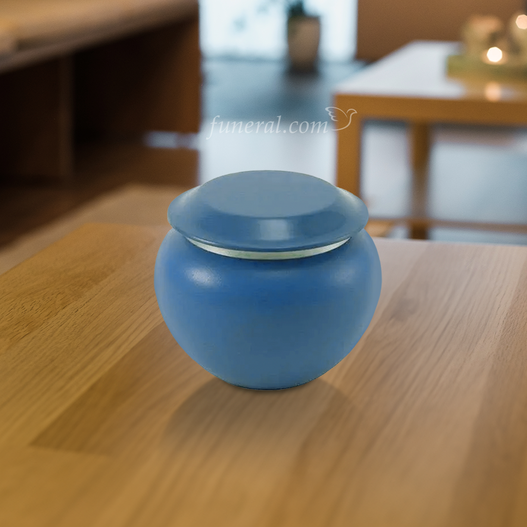 Eden Blue Medium Pet Urn