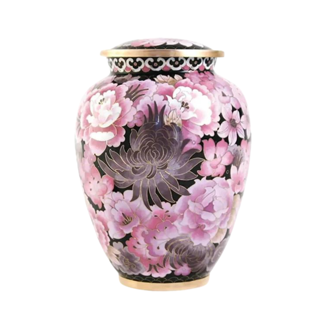 Elite Adult Blossom Pink Cloisonné Urn