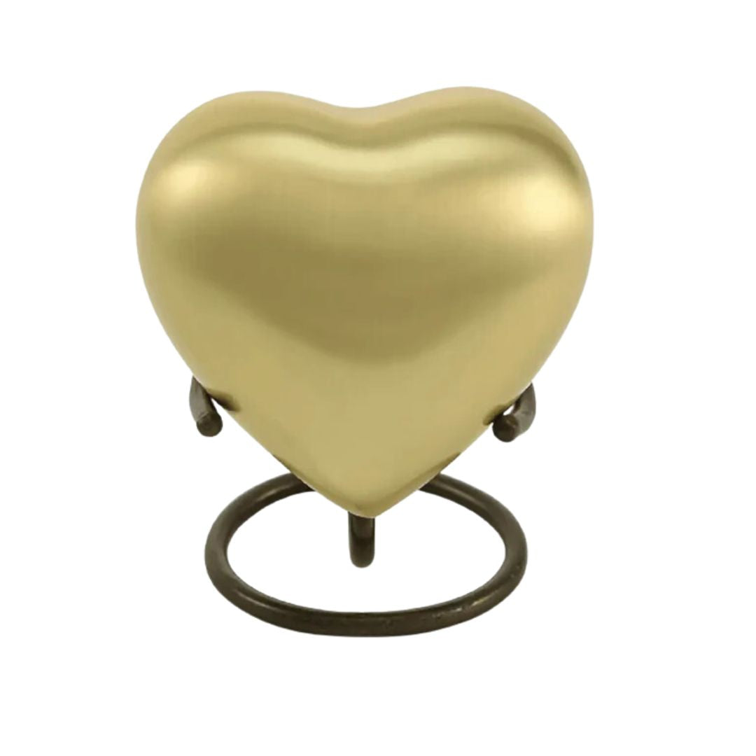 Ember Gold Brass Heart Keepsake