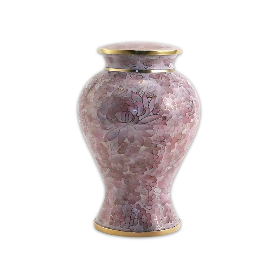 Etienne Adult Rose Cloisonné Urn