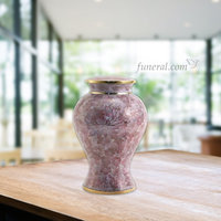 Etienne Adult Rose Cloisonné Urn