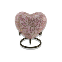 Etienne Rose Cloisonné Heart Keepsake