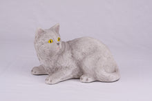 Gray Shorthair Cat Figurine Pet Urn