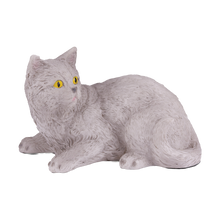 Gray Shorthair Cat Figurine Pet Urn
