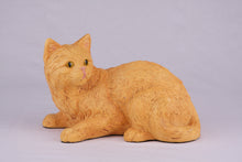 Orange Shorthair Cat Figurine Pet Urn