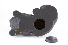 Black Longhair Cat Figurine Pet Urn - Bottom