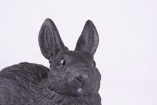 Black Rabbit Resin Figurine Pet Urn
