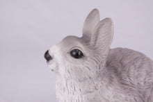 Gray Rabbit Resin Figurine Pet Urn