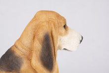Tri-Color Basset Hound Figurine Extra Large Pet Urn