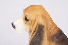 Tri-Color Basset Hound Figurine Extra Large Pet Urn