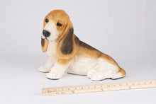 Tri-Color Basset Hound Figurine Extra Large Pet Urn