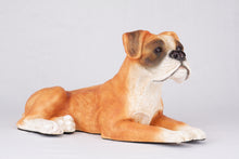 Fawn & White Coat Boxer with Ears Down Figurine Extra Large Pet Urn