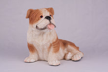 Red & White Coat English Bulldog Figurine Extra Large Pet Urn
